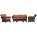Strathmere Allure 4 Pc. Lounging Set - Sofa, Two Lounge Chairs, and a Coffee Table